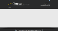 Desktop Screenshot of clustersoluciones.com